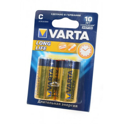 VARTA LONGLIFE 4114 LR14 BL2, элемент питания, батарейка