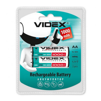VID-HR6-1000 - Аккумулятор VIDEX HR6/AA 1000mAh 2BL